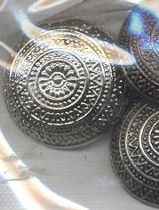 Пуговица TR-13-40 medn 25мм. Пуговица металлизированная