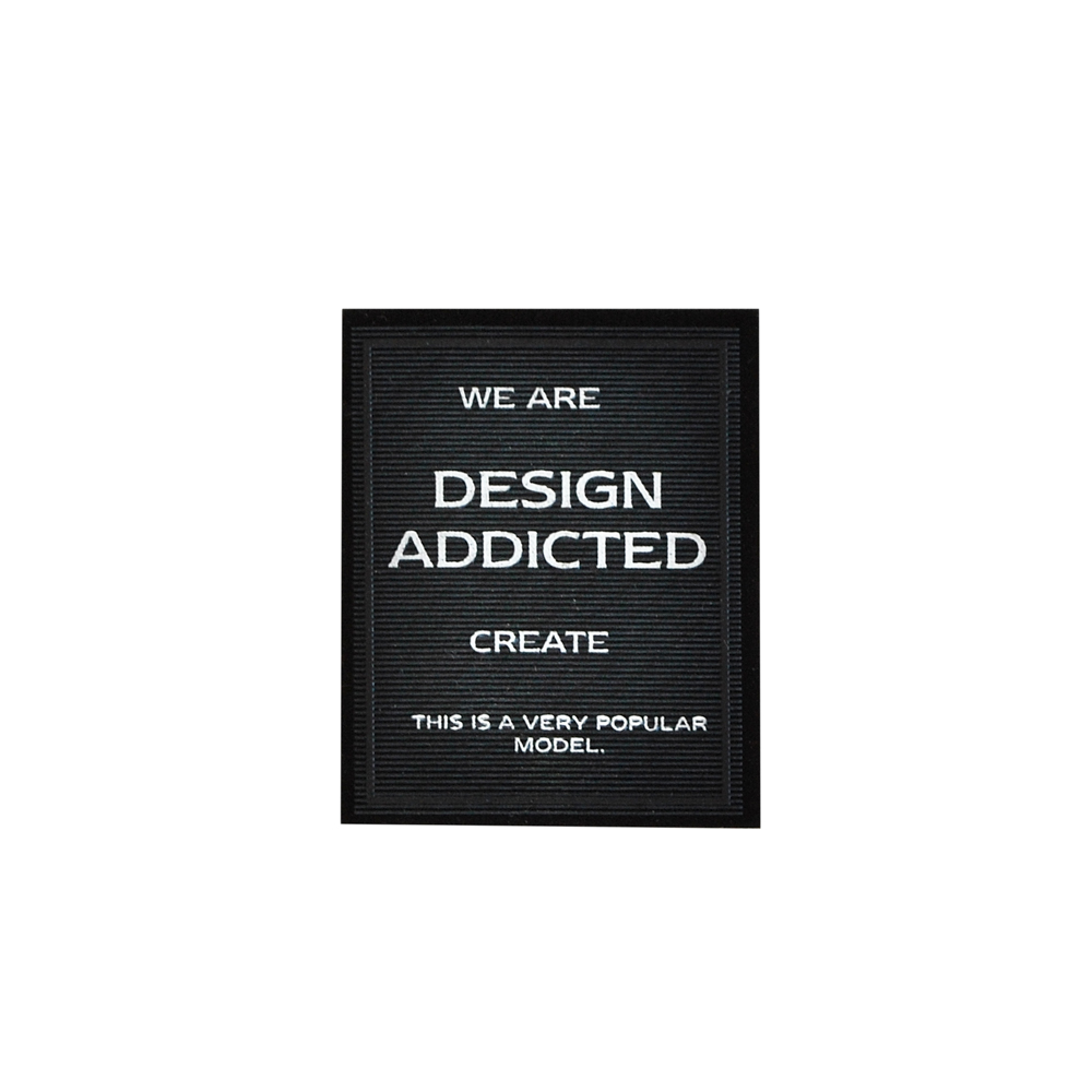 Лейба силиконовая DESIGN ADDICTED, 4*5см, черный, белый, шт. Лейба Силикон