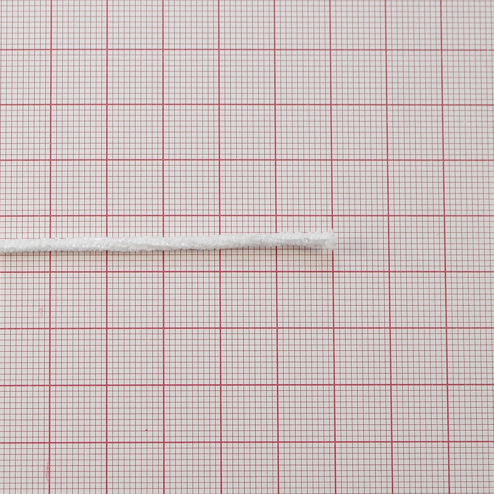 Резинка круглая 2мм (1кг = 1100м / 1м = 0,0009кг / растяжение 1:2,6) белая в бобине, 100м. Резинка