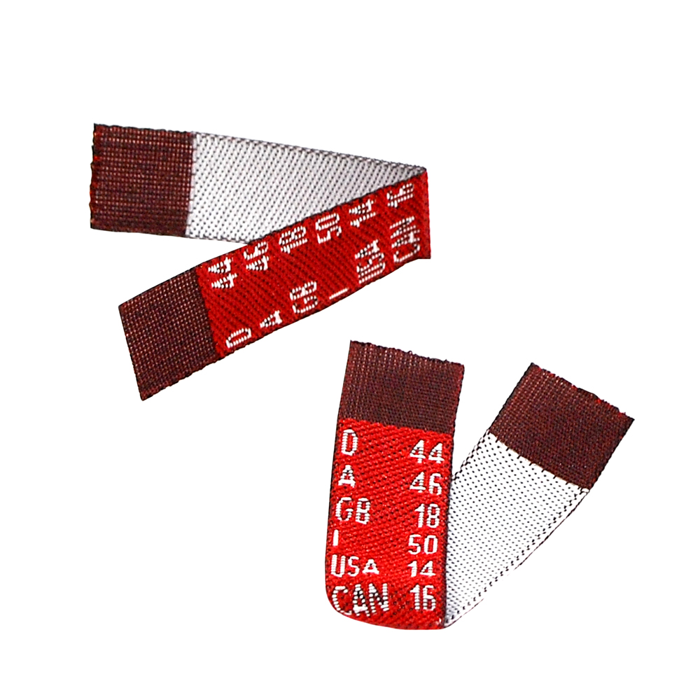 Размерник штучный вышивка красный ME Favorite Style 1,2см. Размерник вышитый