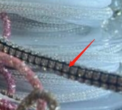 Шнур со стразами, темная основа, белые камн, ярд. Тесьма из страз