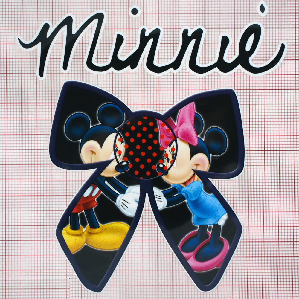 Термоаппликация Minnie 20*17.8см цветная, шт. Термоаппликации Накатанный рисунок
