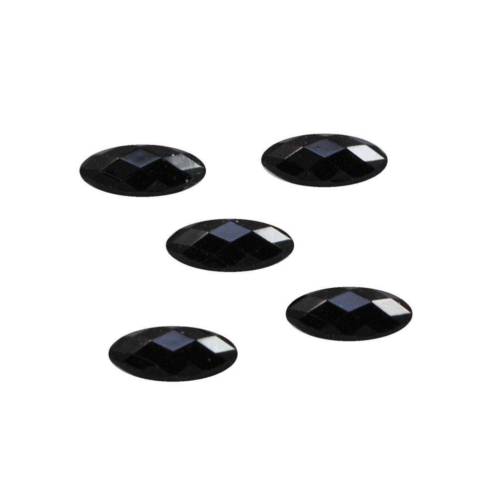 Стразы Д на клей, капля 7*15мм черный 37, 1тыс.шт. Стразы на клей