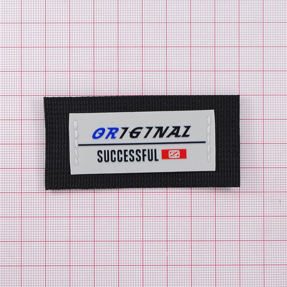 Лейба ткань, ORIGINAL, 3,8*8см, черный, серый, красный, синий, шт. Лейба Ткань