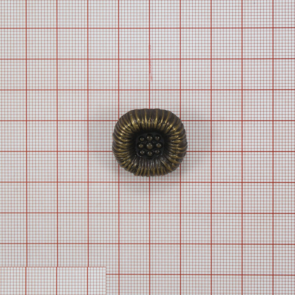 Пуговица TR-1035-40 Моток ANT 24мм. Пуговица металлизированная