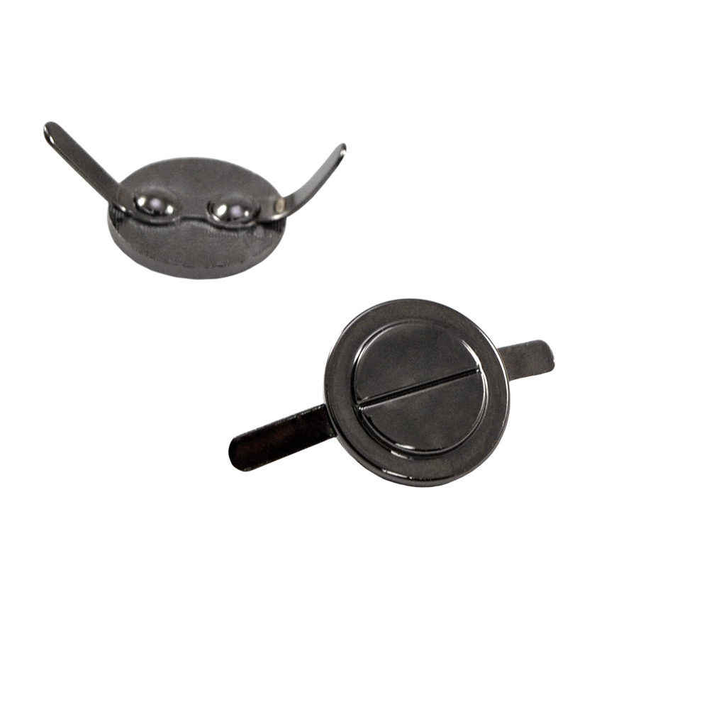 Краб металлический 20352 кругл. Болт BLACK NIKEL, шт . Крабы Металл Геометрия