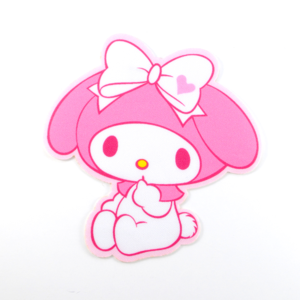 Аппликация клеевая Зайка с ушками 10,9*11,3 см, /дайвинг/, шт. Аппликация клеевая