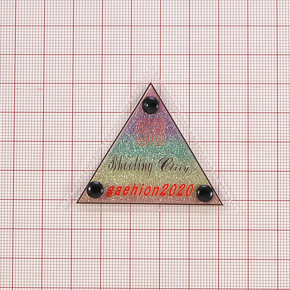 Лейба клеенка с хольнитеном 58, 5*6см, розовый, черный, фиолетовый, серебристый, шт. Лейба Клеенка