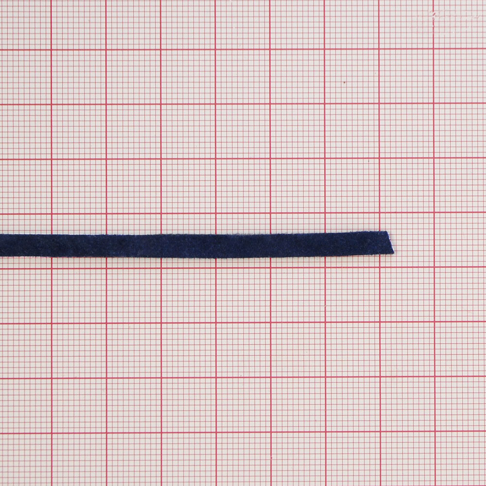 Тесьма нубук. №18, темно-синяя. Тесьма Нубук