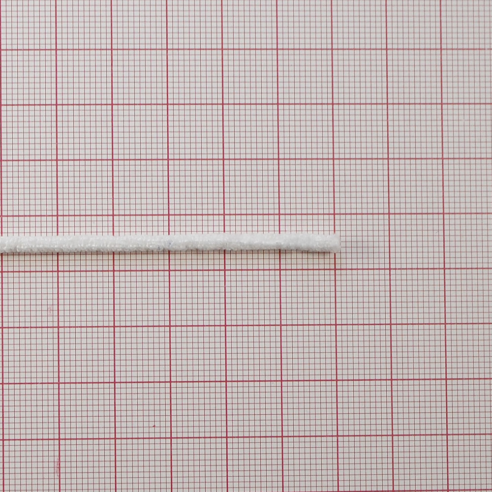 Резинка круглая 2мм белая в бобине /Турция 50522/, 100м. Резинка