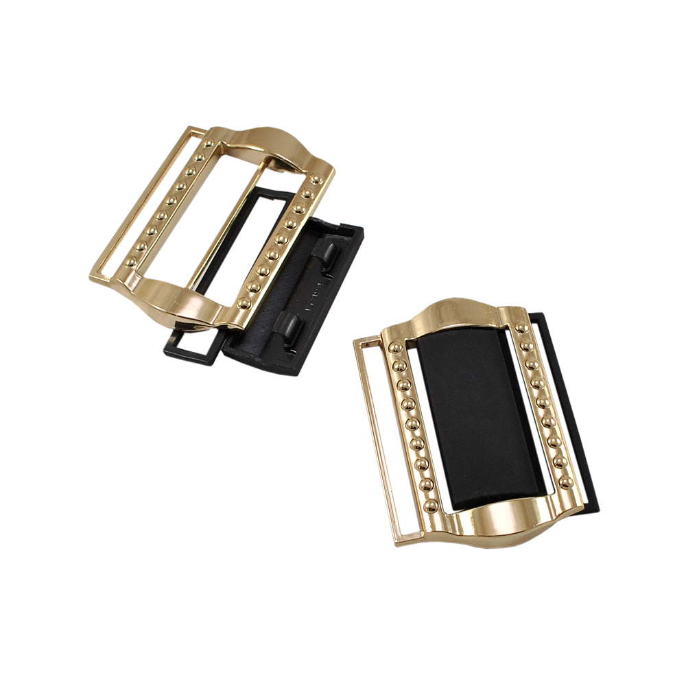 Пряжка ременная 2197 60*75мм GOLD, черный . Застежки металл
