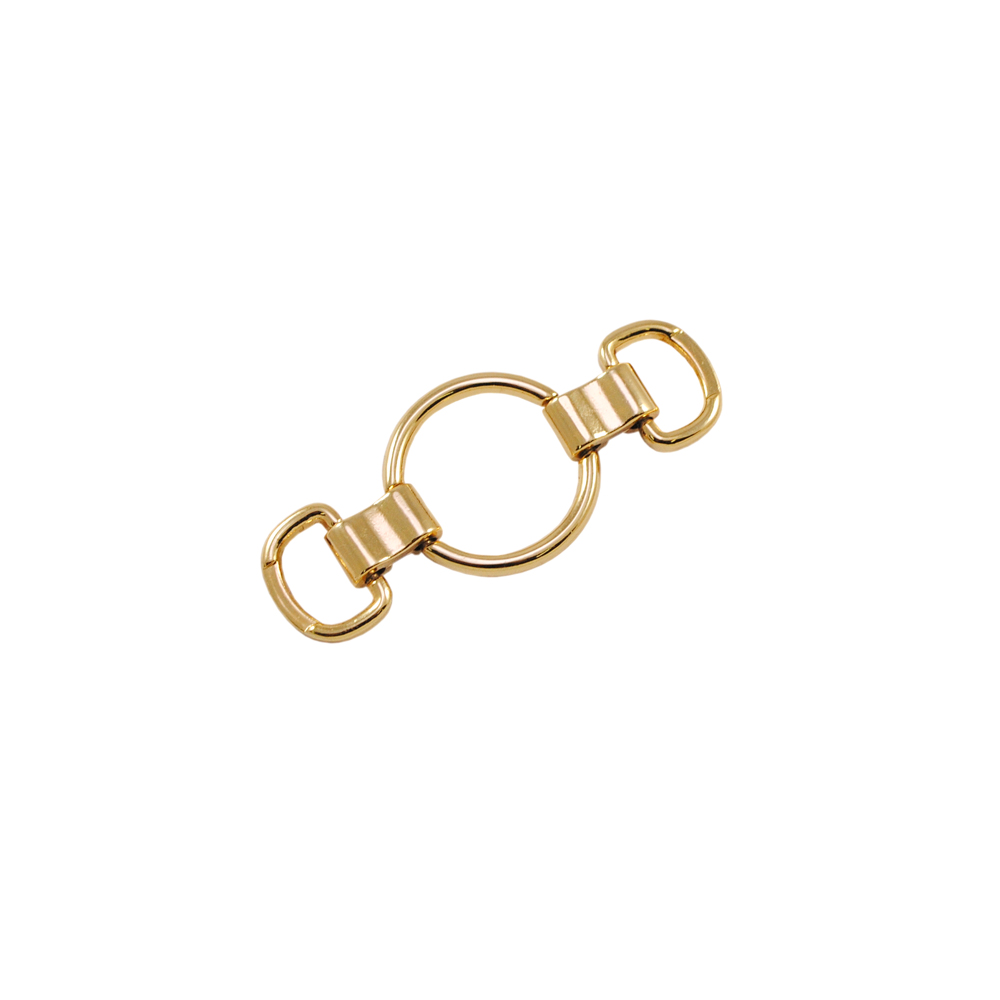 Перетяжка металлическая 12710 12мм GOLD . Пряжка, перетяжка