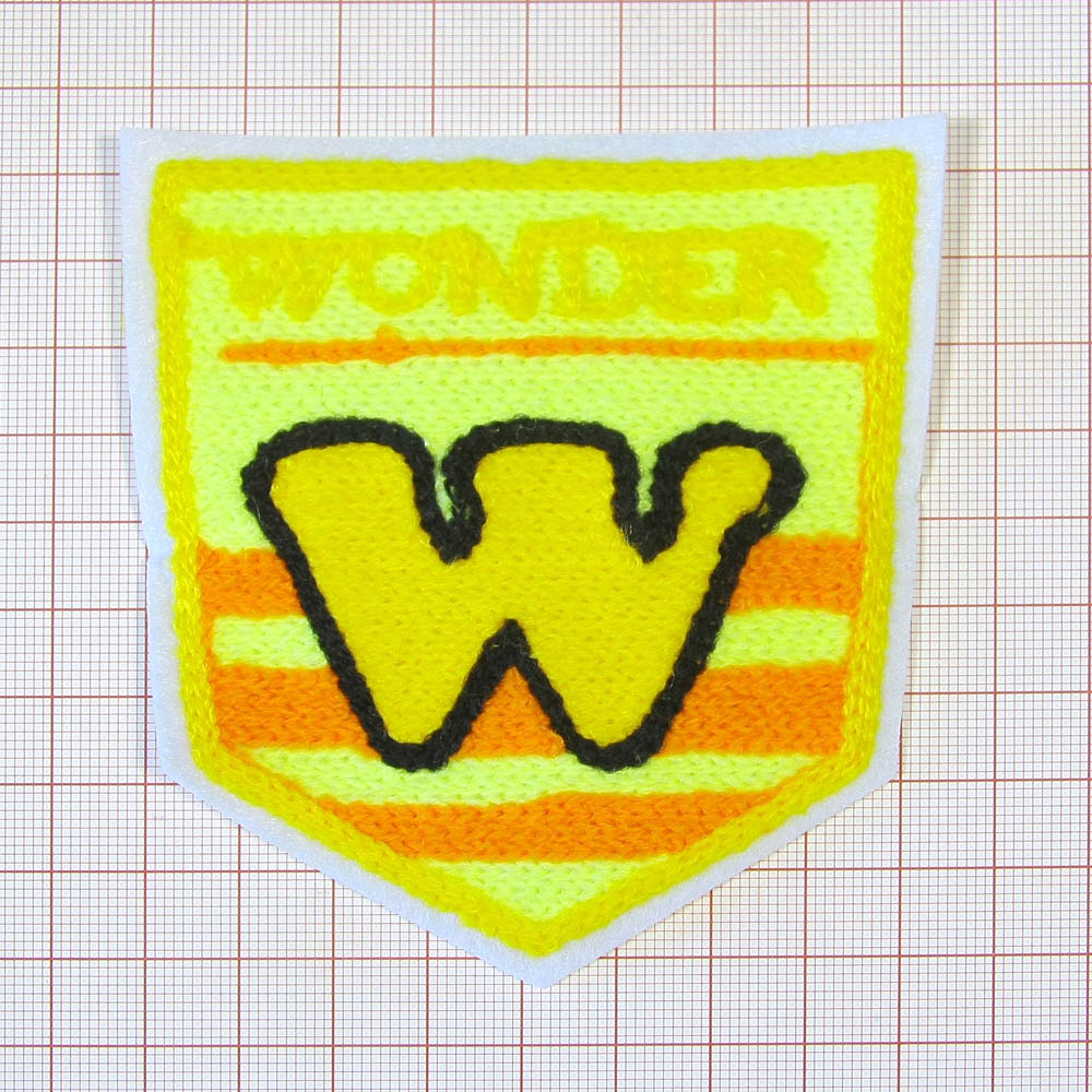 Нашивка махровая W Wonder 85*95мм желто-оранжевая, шт. Нашивка Махровая