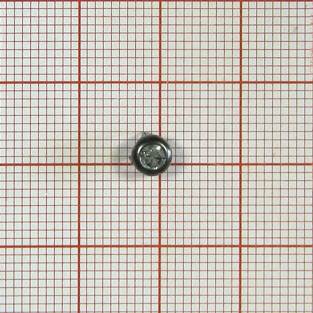 Краб Камень 5мм BN, белый /в металле/, 1т.шт. Крабы Металл MS