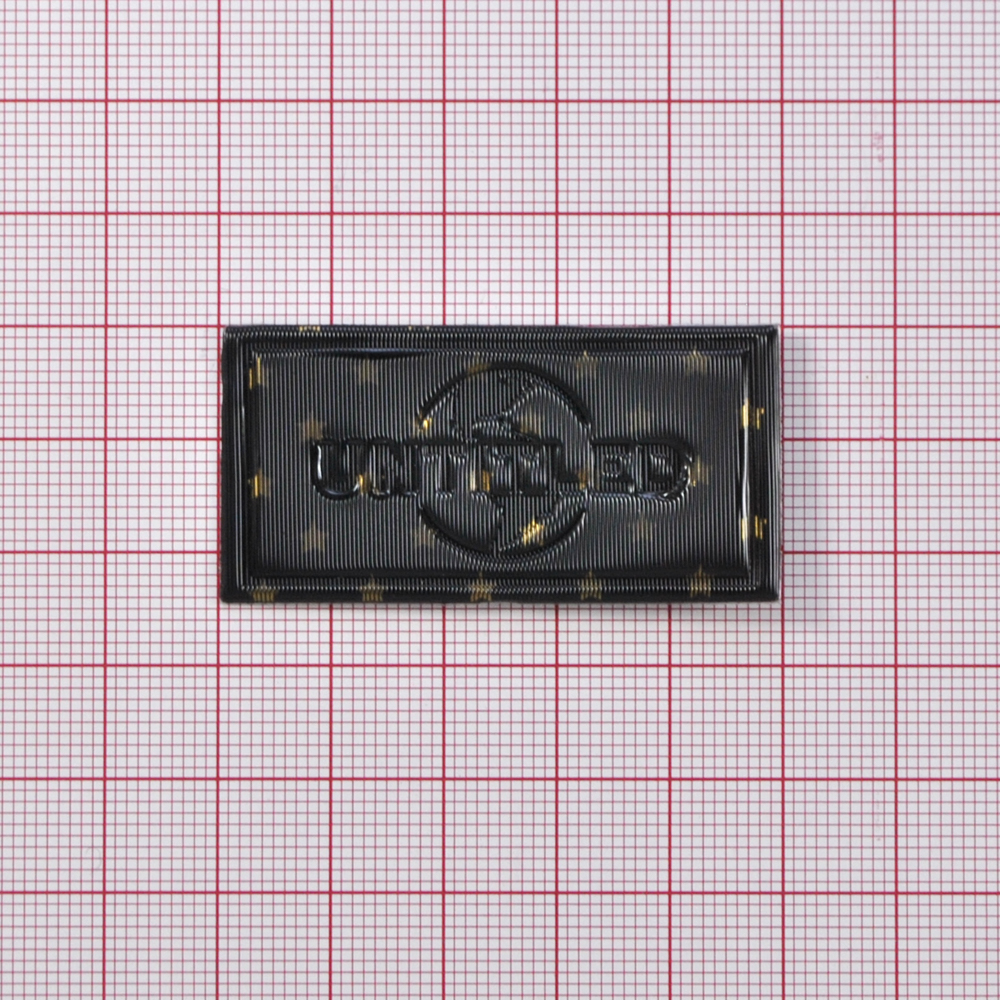 Лейба клеенка Untitled, 2.4*4,9см, черный, золото, шт. Лейба Клеенка