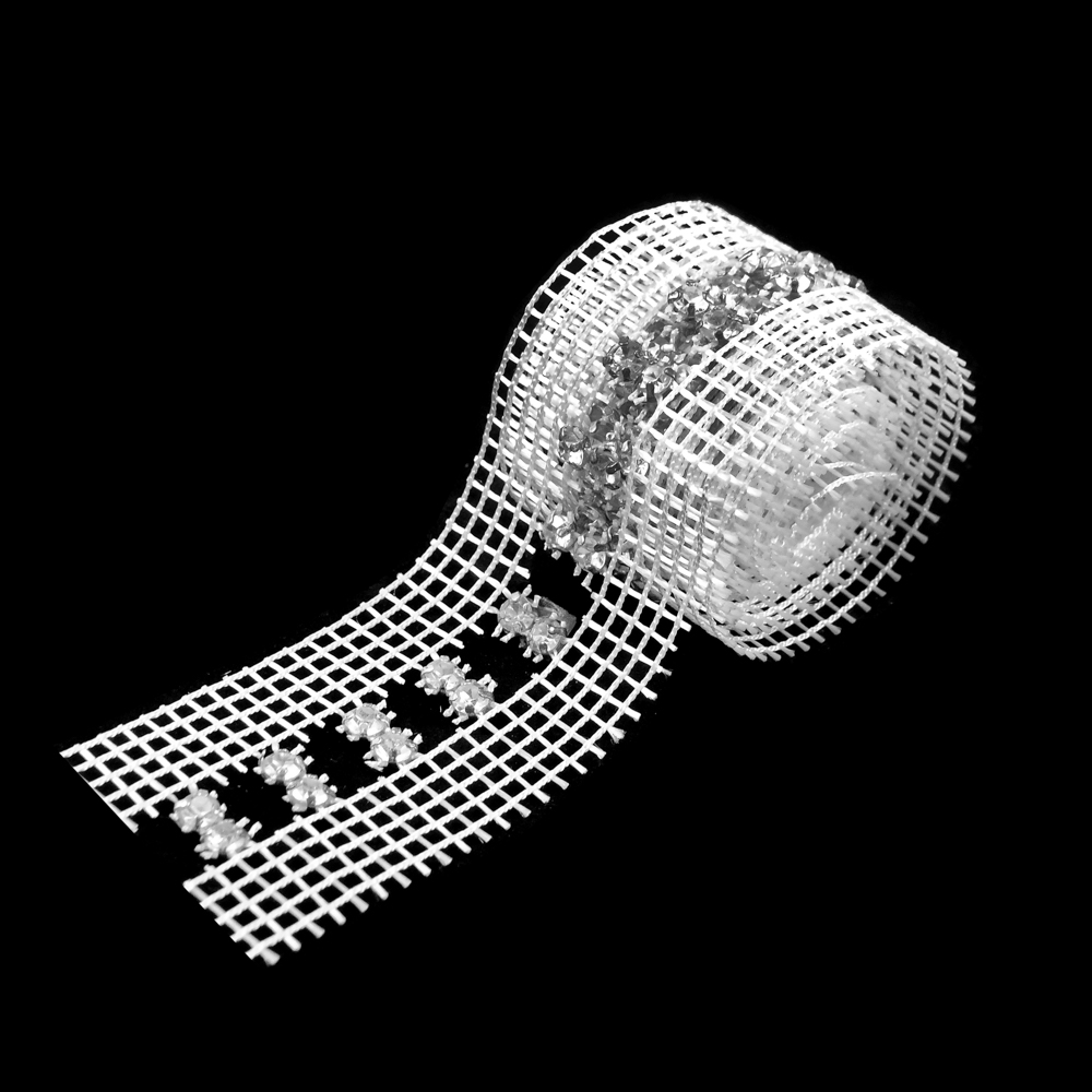 Тесьма декоративная стекло Т- 2 /столбик/ 9м. Тесьма Стекло