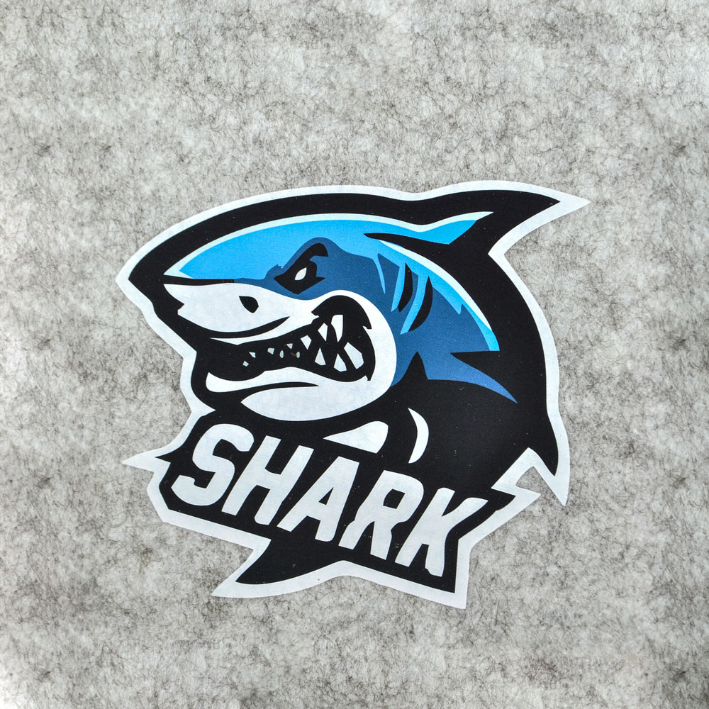 Термоаппликация №13-27 SHARK акула сине-черная 106*108мм, шт. Термопереводки Ассорти