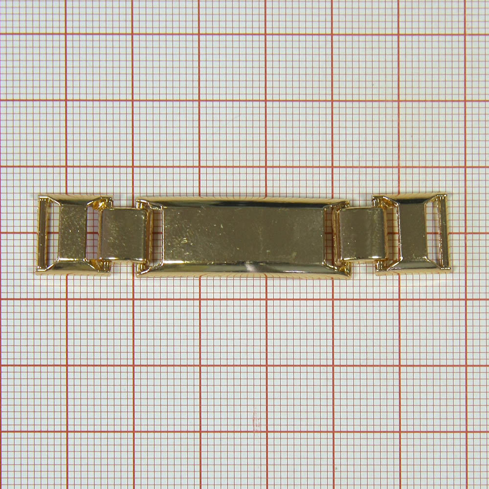 Перетяжка металл Высокая планка 9мм GOLD 62*12мм, шт. Перетяжка металл