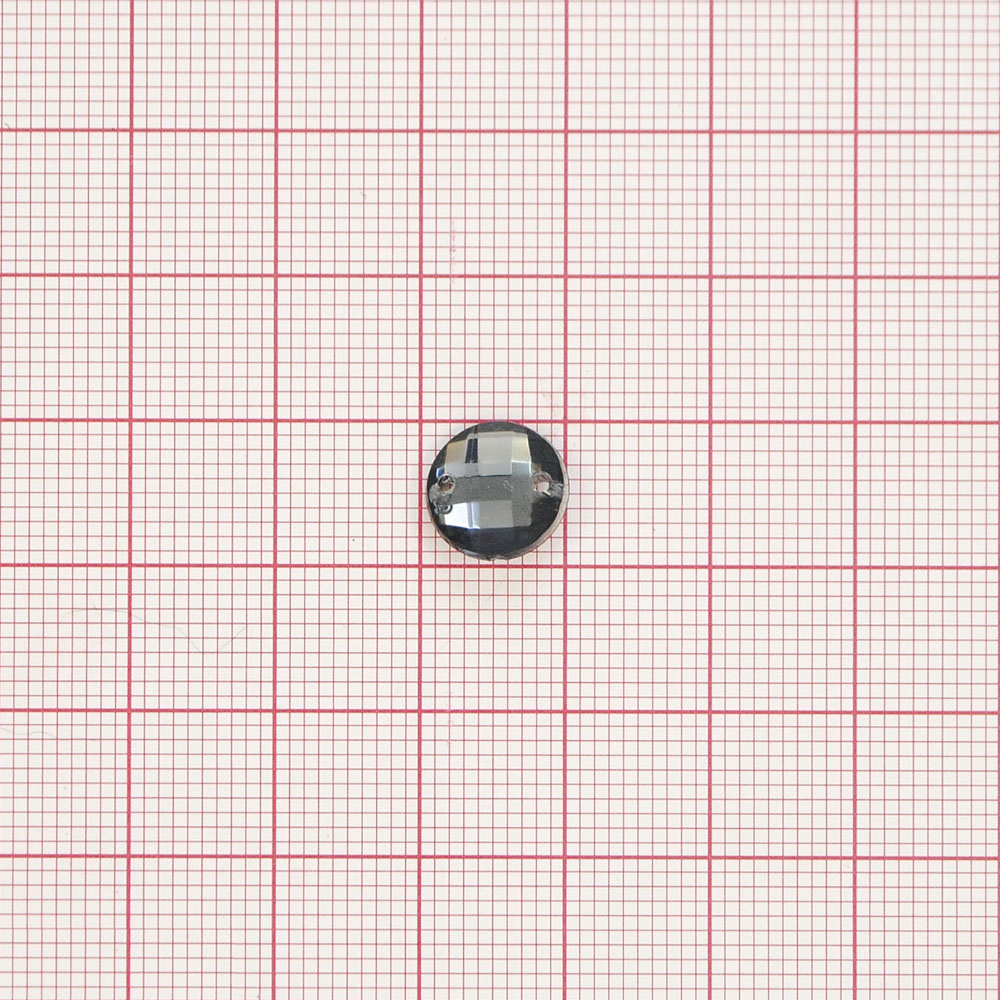 Стразы Д пришивн. круг 10мм серый 6, 1тыс.шт. Стразы пришивные