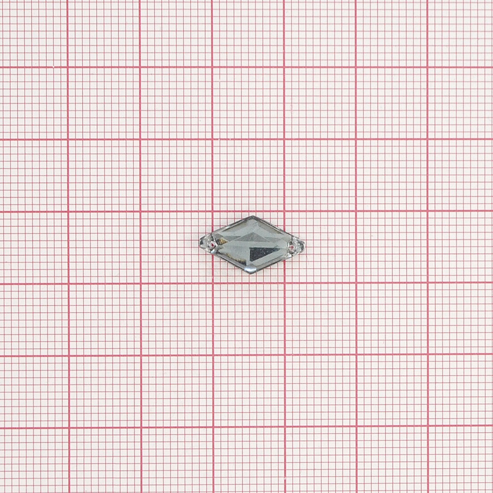 Стразы Д пришивн. ромб 9*15мм серый 6, 1тыс.шт. Стразы пришивные