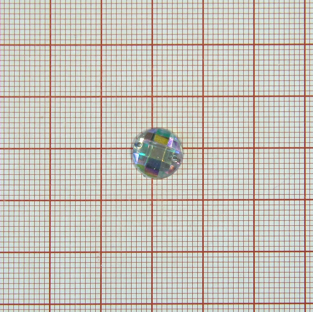 Стразы Д пришивн. круг 10мм бел.хамелеон 38AB, 1тыс.шт. Стразы пришивные