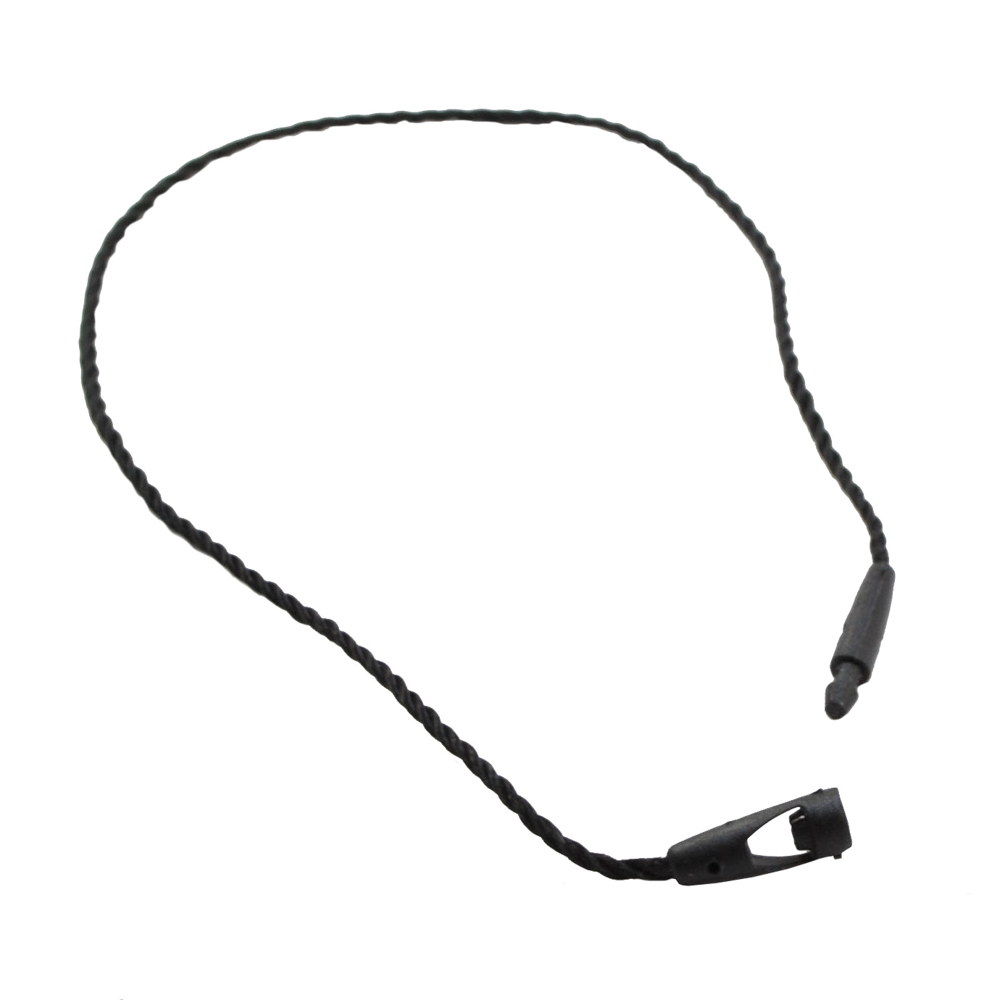 Пломба веревочная черная овальный зажим /1 т.шт/. Пломба