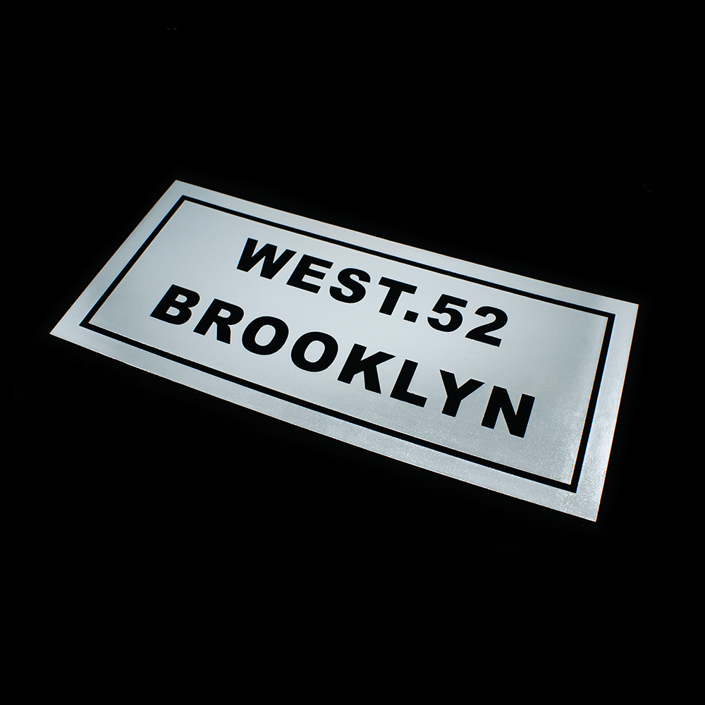 Термоаппликация клеенка West 52 12,7*27см серебро,  шт. Термопереводки Надписи