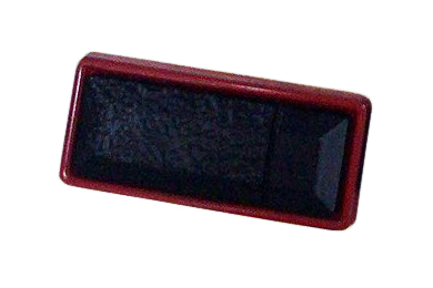 Кнопка металл прямоугольная 10*25мм черный, бордовый, шт. Кнопка металл