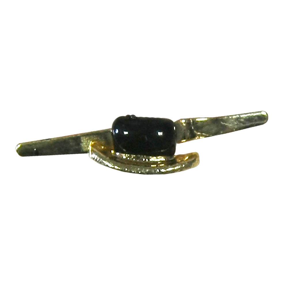 Краб металлический Полозок 12*7мм Gold, черная эмаль, шт. Крабы Металл Геометрия