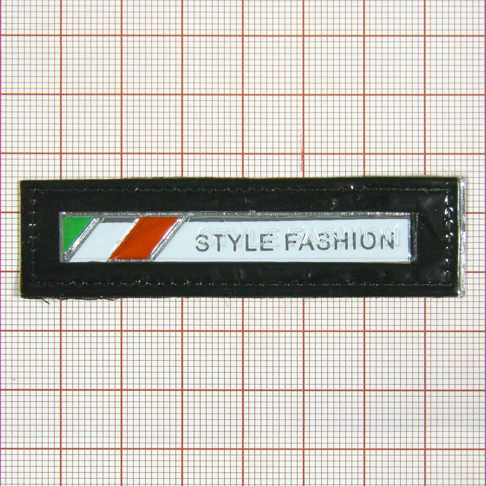 Лейба кожзам A9231 73*20мм Style Fashion. Лейба Кожзам