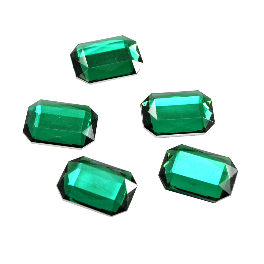 Стразы Д на клей, многогран. 18*25мм зеленый 42, 1тыс.шт. Стразы на клей