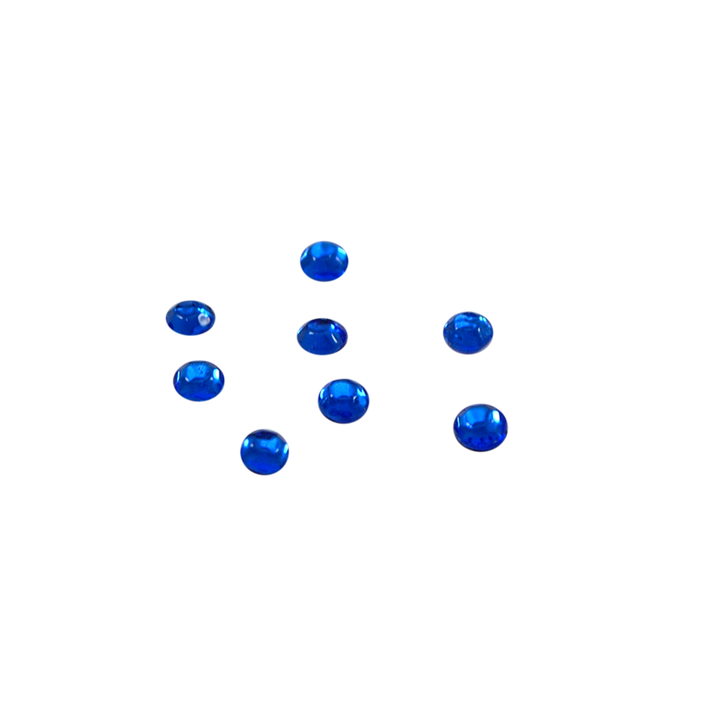 Стразы стеклянные клеевые, SS-10 2,5мм, синий (sapphire) 72тыс.шт., уп. Стразы стекло 1000-50 гросс