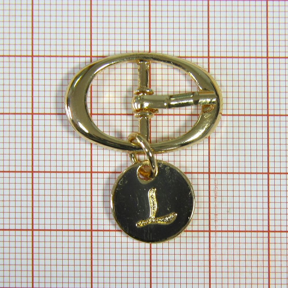 Пряжка метал 5371 овал 1,4см GOLD и подвеска Монетка . Пряжка