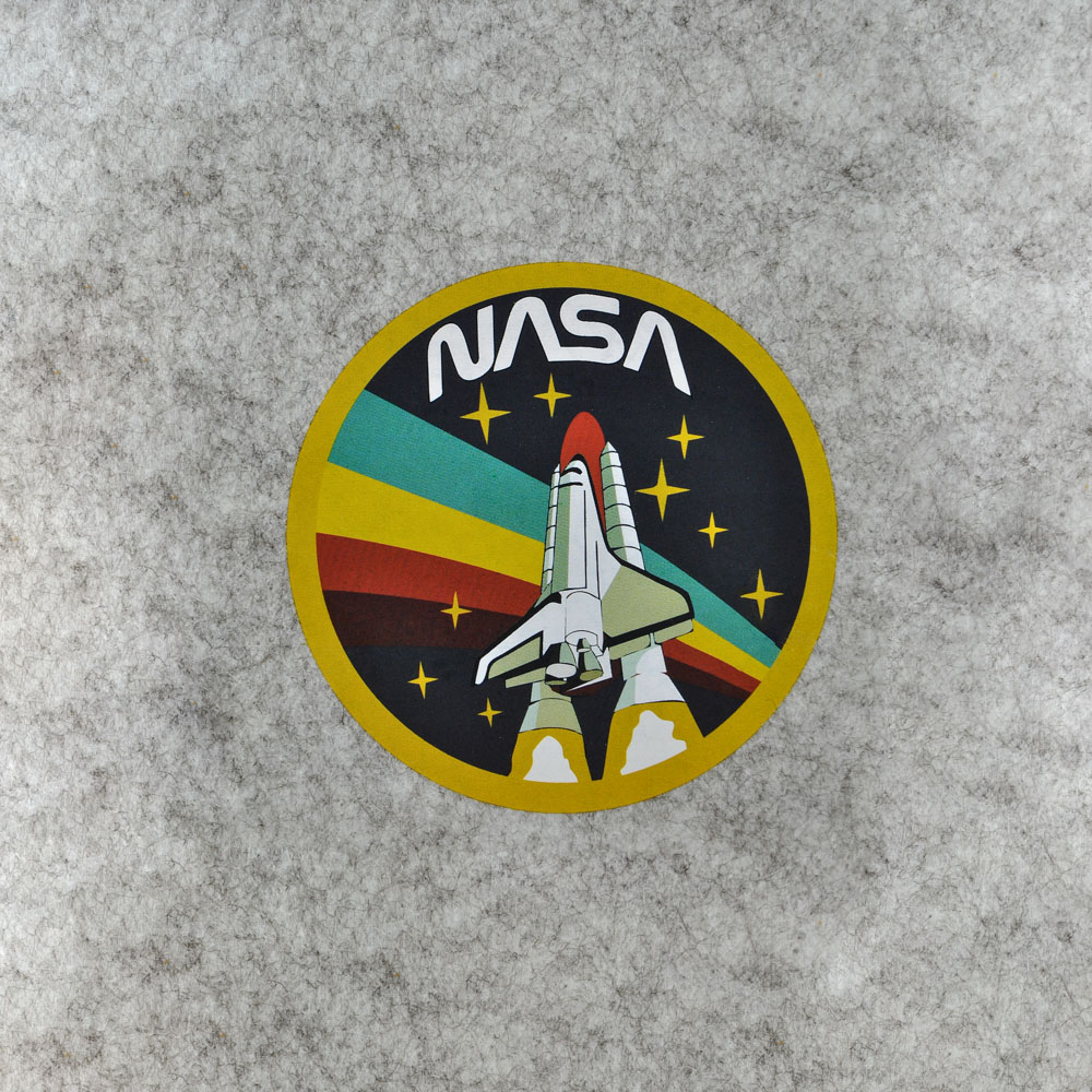 Термоаппликация №13-22 NASA полноцвет, 95*95мм, шт. Термоаппликации Накатанный рисунок