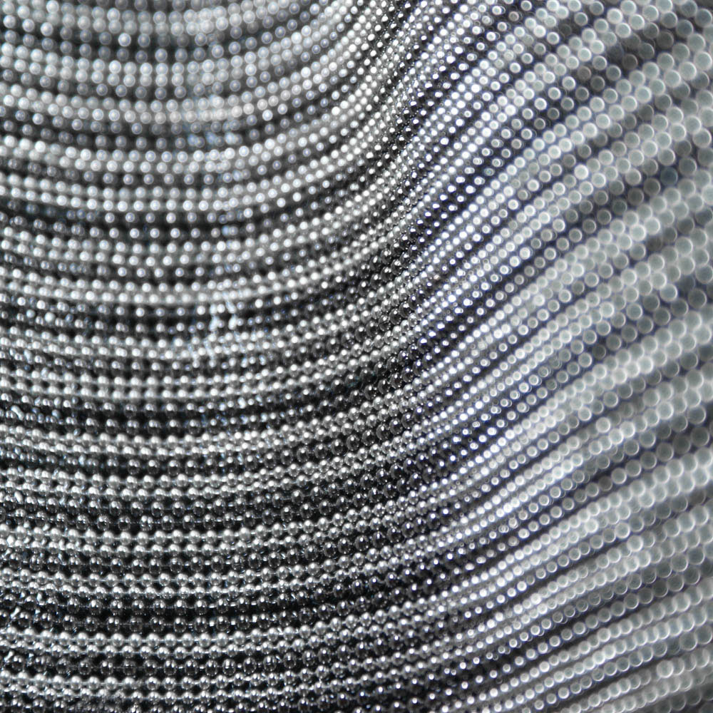 Цепь полотно клеевое Шариковая 1,8см 2 размера. Nikel, BN, 24*40см, 1лист. Полотна из страз