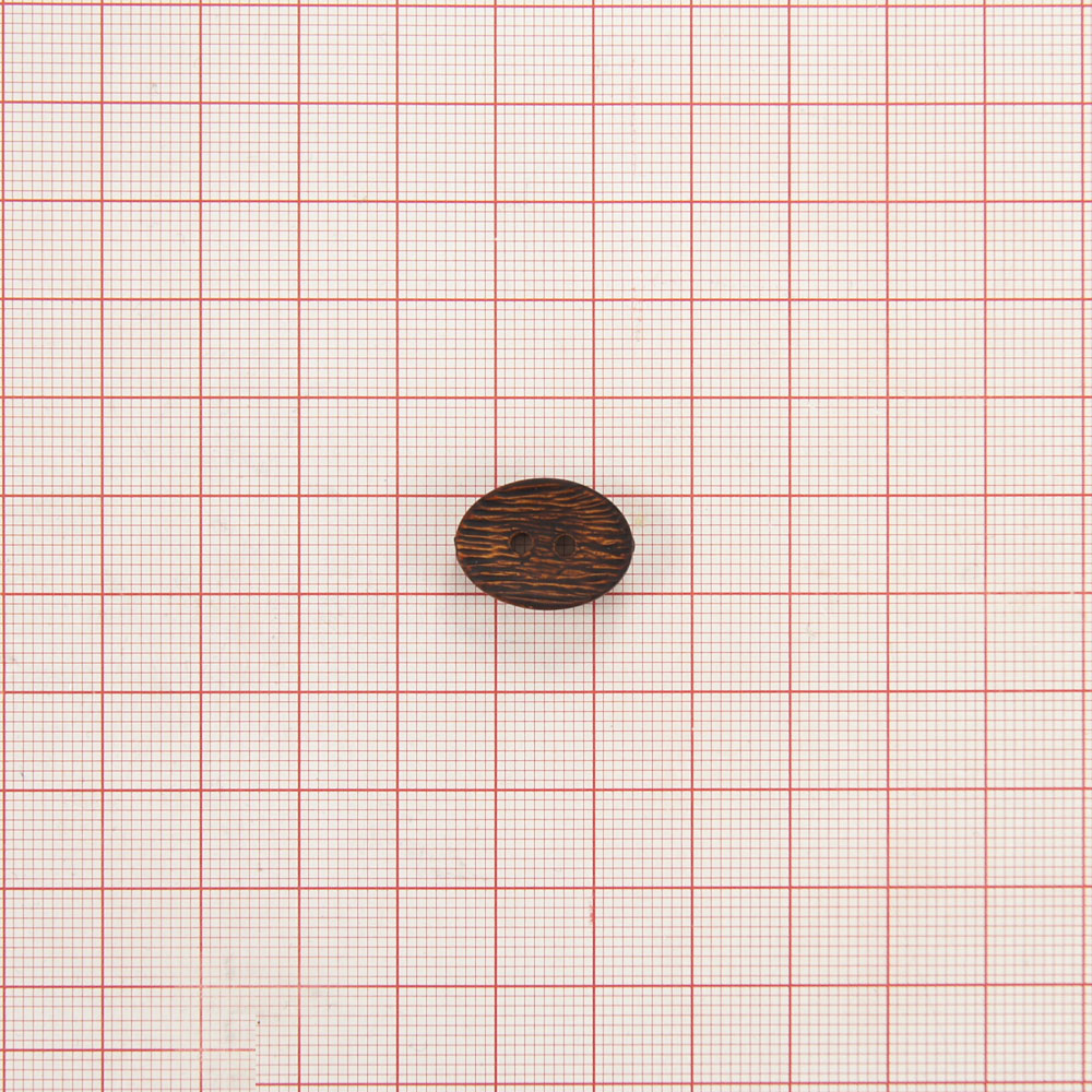 Пуговица ВР-38-28 темно-коричневый. Пуговица пластмассовая