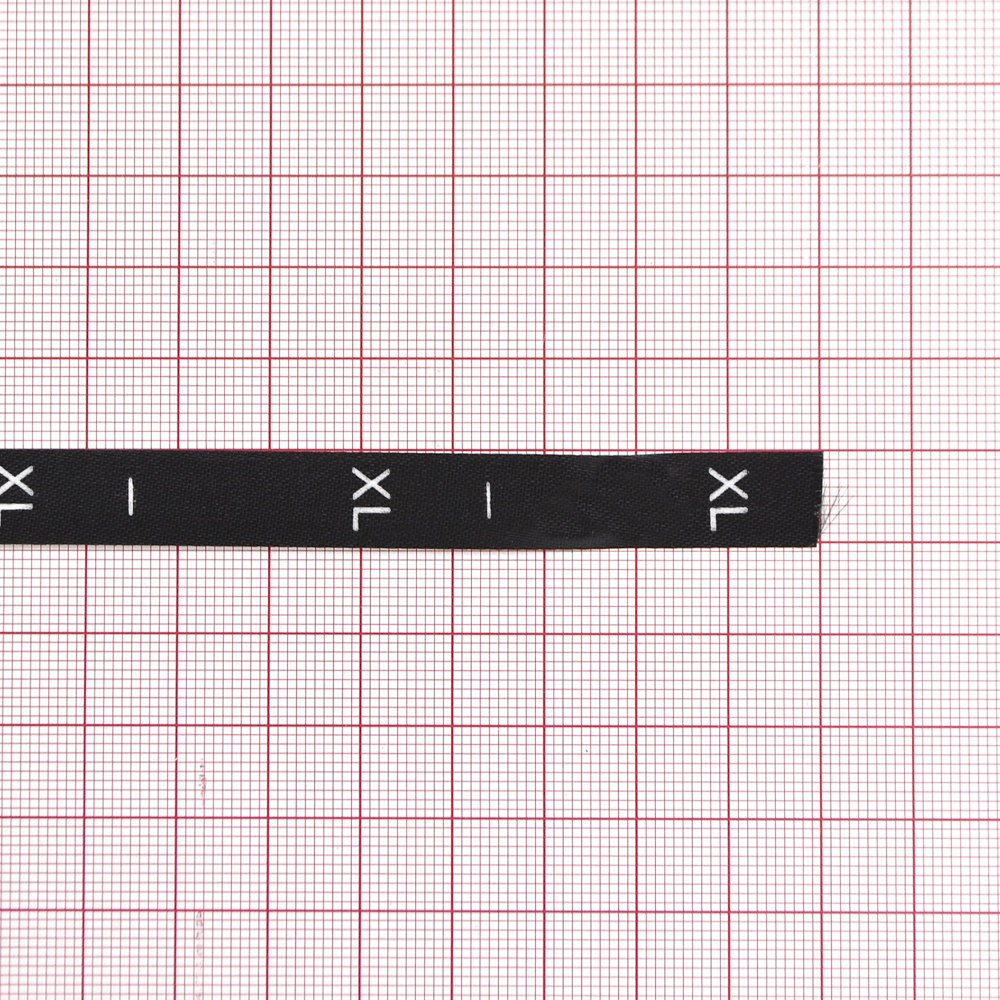 Размерник нейлон черный   XL /1250шт/, 50м. Размерник накатанный нейлон