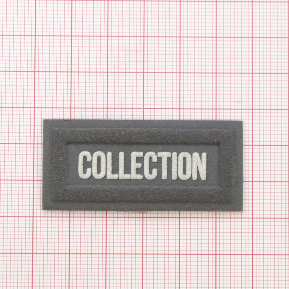 Лейба п/у Collection, 2,5*5,5см, белый, серый, шт. Лейба Кожзам