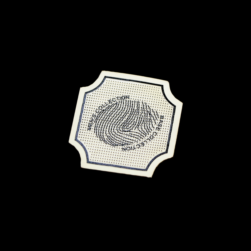 Лейба войлок, резина Отпечаток 5*5см крем, черный. Лейба Войлок, Ворс