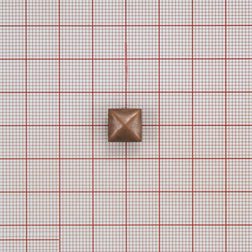 Краб металлический MS-23 квадратная пирамида 10*10мм MEDN/ 1тыс.шт. Крабы Металл MS