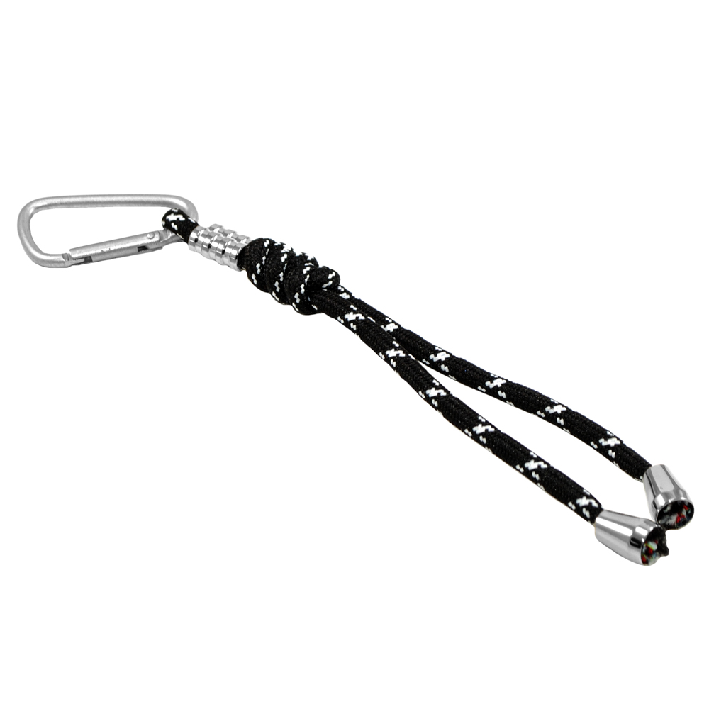 Подвеска тк. Шнур с карабином, 15см черн., шт. Подвески