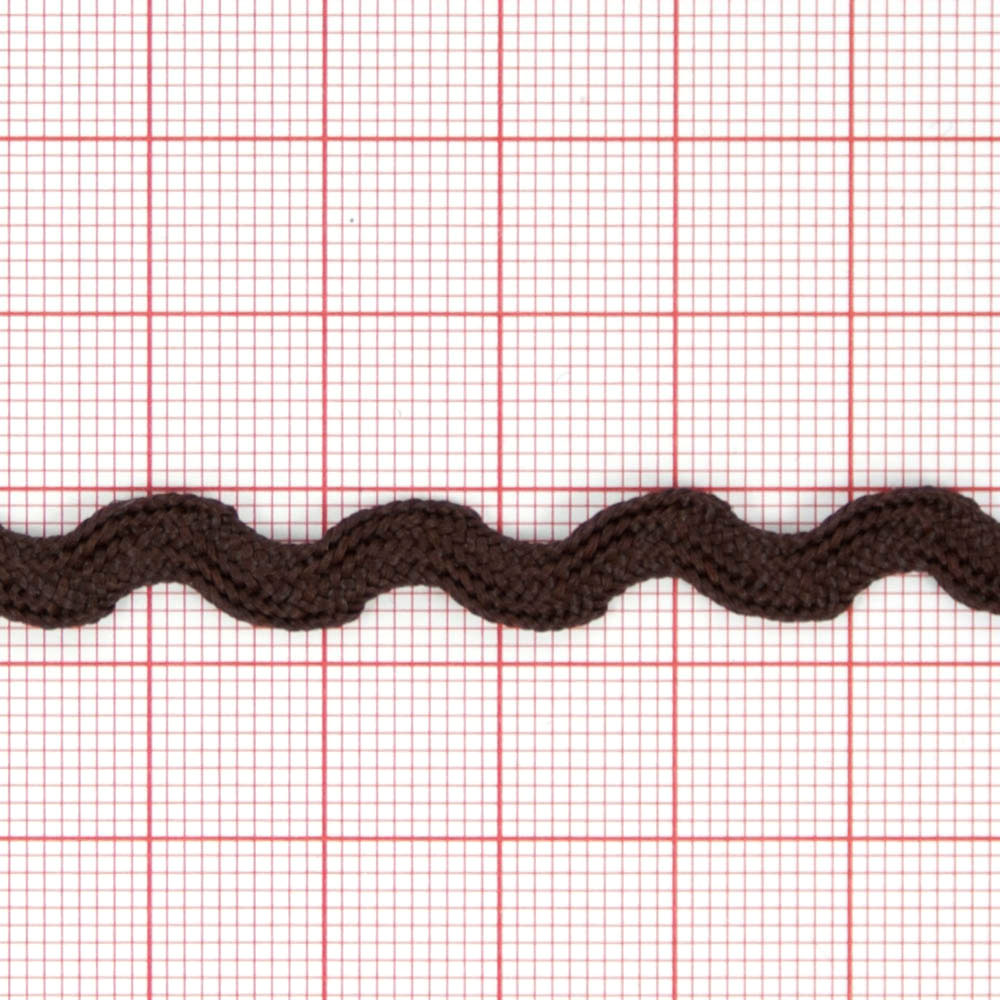 Тесьма Волна коричневая 50м. Тесьма Разное