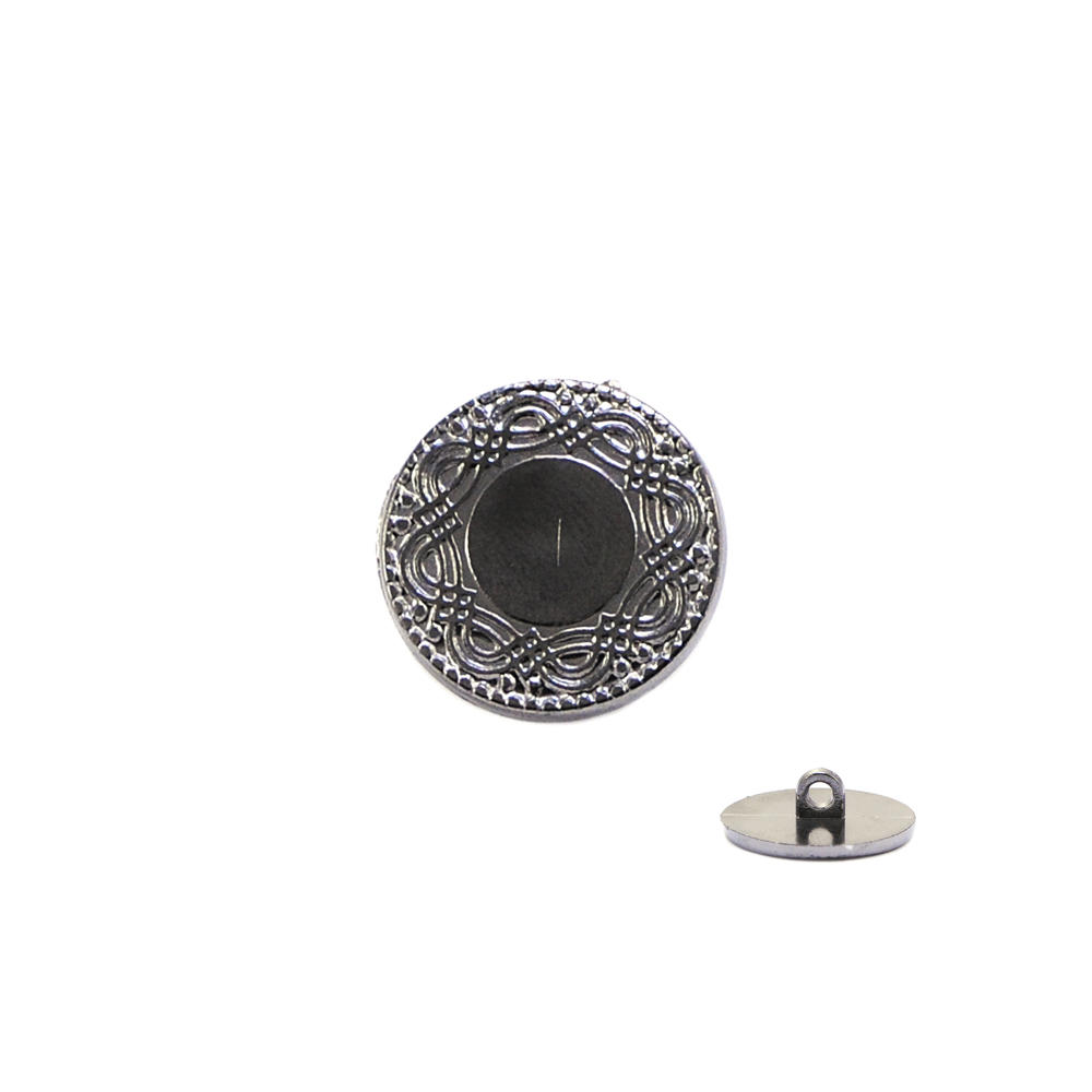 Пуговица TR №259 BN 21мм. Пуговица металлизированная