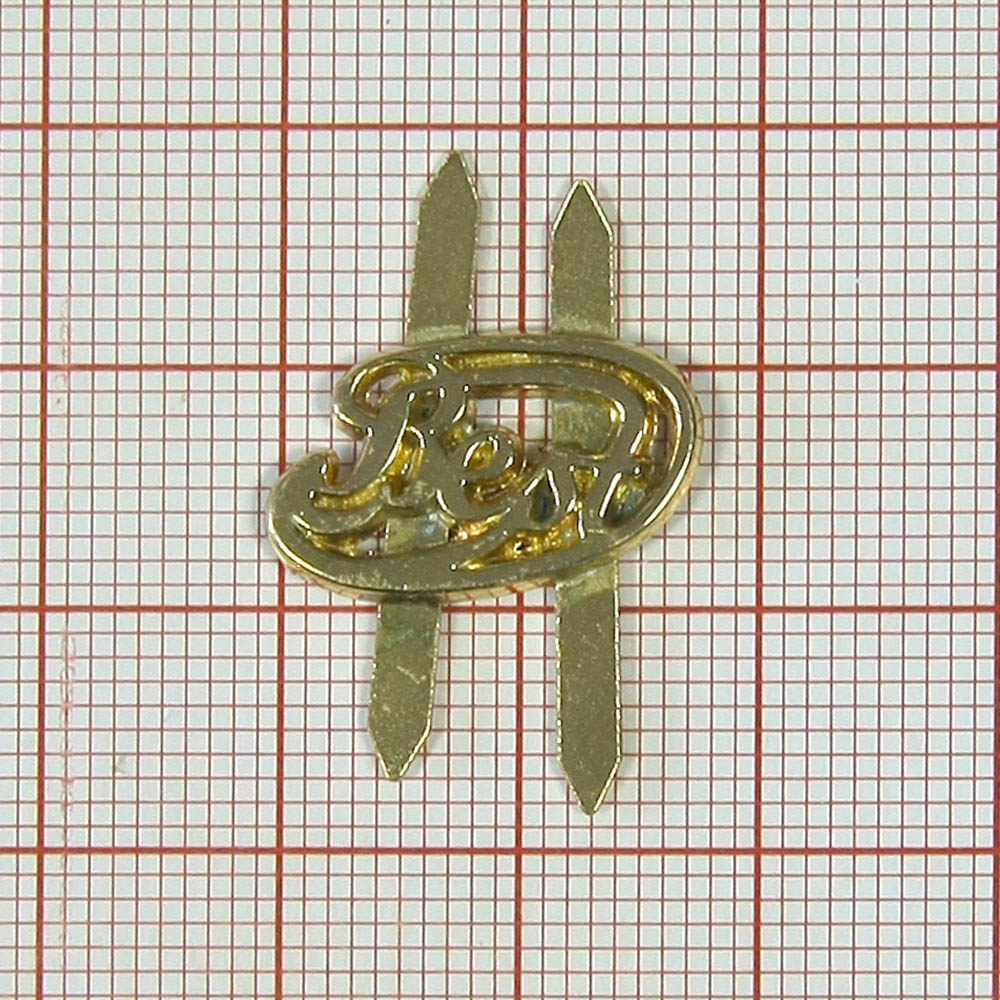 Краб металл Best фигурный шрифт, 17*12мм, GOLD,  шт. Крабы Металл Надписи, Буквы