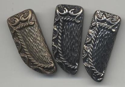 Пуговица TR-63 ant 33*14мм. Пуговица металлизированная