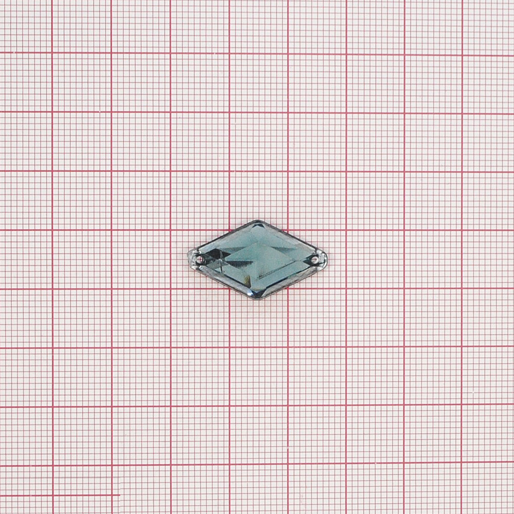 Стразы Д пришивн. ромб 14*24мм серый 6, 1тыс.шт. Стразы пришивные