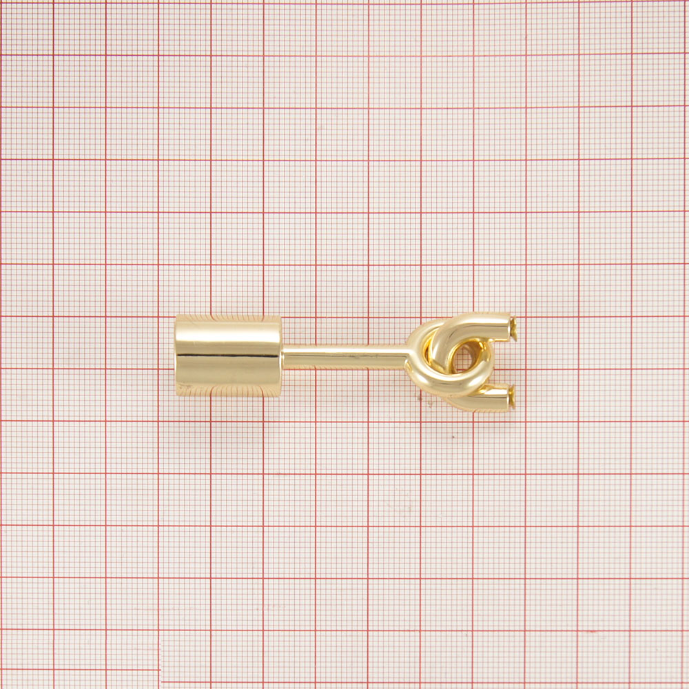 Крепление для ручки 7918 65*10мм GOLD, шт. Сумочная фурнитура