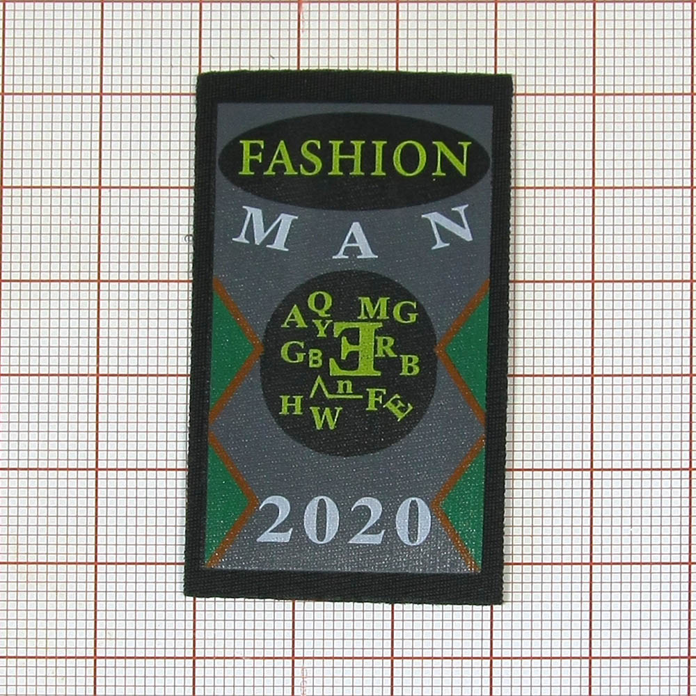 Нашивка тканевая накатанная MAN-2020 7*4см, шт. Нашивка Вышивка