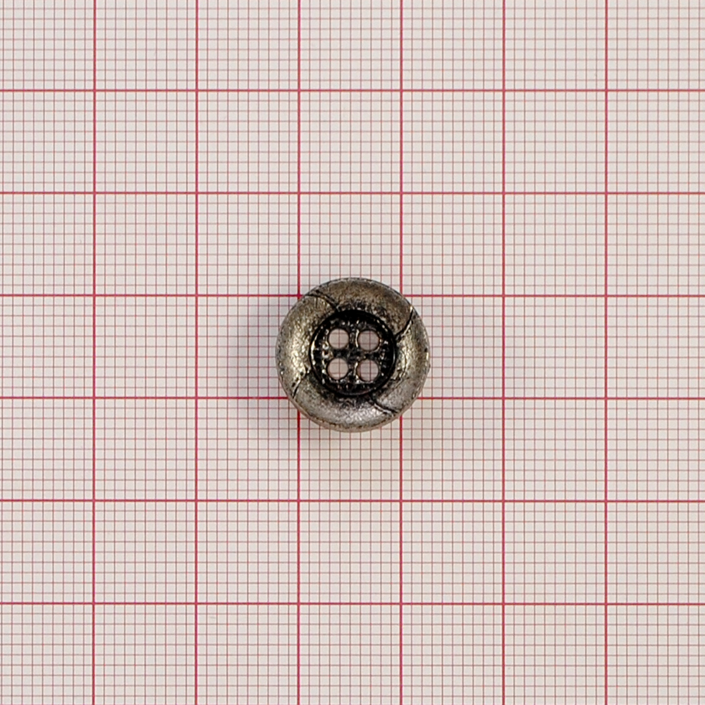 Пуговица TR-31-24 oxid 14мм. Пуговица металлизированная