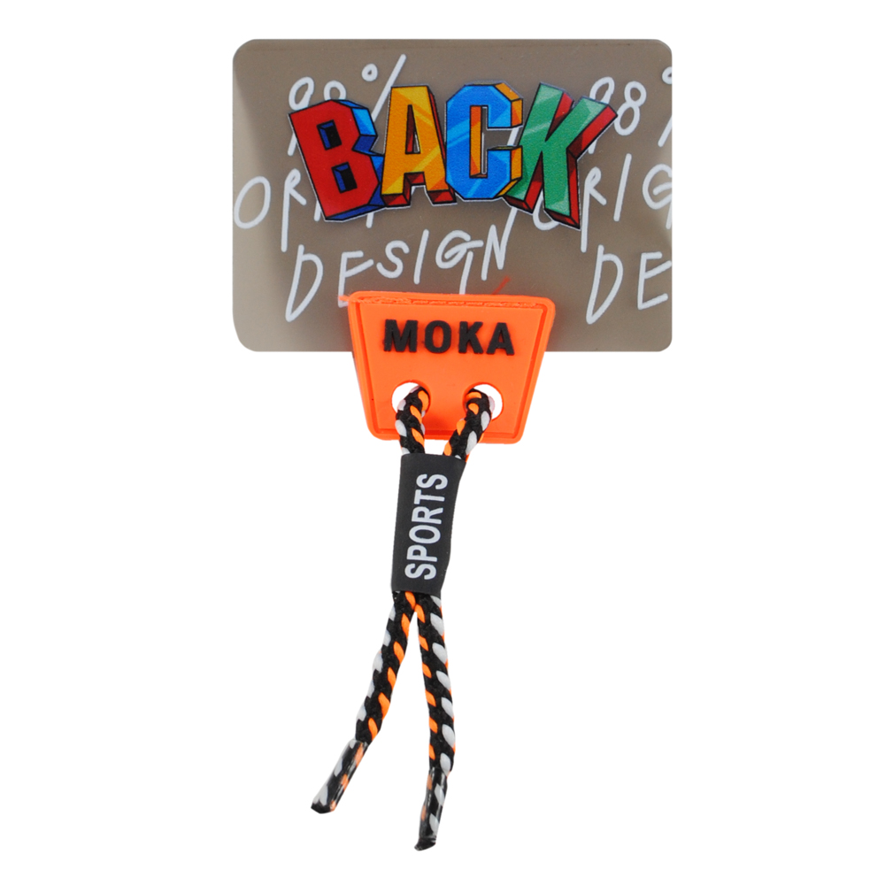 Лейба клеенка, шнур, MOKA BACK, 5,5*7,5см (шнур 8,5см), син., оранж., сер., чёрн., зел., бел., шт. Лейба Клеенка